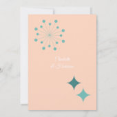 Moderne uitnodiging voor het uitzenden van huwelij (Achterkant)