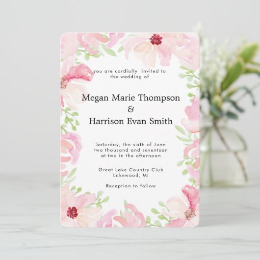 Moderne uitnodiging voor het uitzenden van ridderw (Staand voorkant)