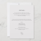 Moderne uitnodiging voor het uitzenden van trottoi (Achterkant)