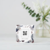 Moderne uitnodiging voor het winterhuwelijk in het (Staand voorkant)