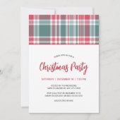 Moderne uitnodiging voor kerstfeest (Voorkant)