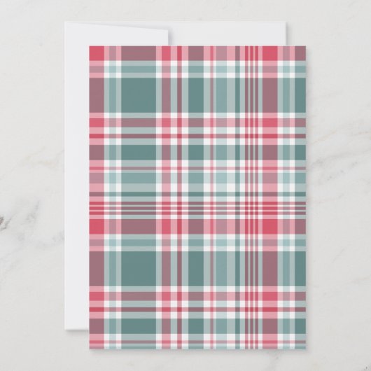 Moderne uitnodiging voor kerstfeest (Achterkant)