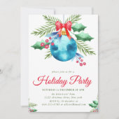 Moderne uitnodiging voor kerstfeest (Voorkant)