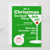 Moderne uitnodiging voor kerstfeest (Voorkant)