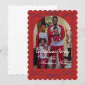 Moderne uitnodiging voor kerstfeest (Voorkant / Achterkant)