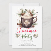 Moderne uitnodiging voor kerstfeestdag (Voorkant)