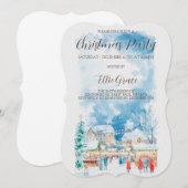 Moderne uitnodiging voor kerstfeestdag (Voorkant / Achterkant)