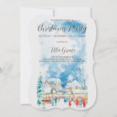 Moderne uitnodiging voor kerstfeestdag (Voorkant)