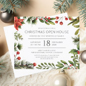 Moderne uitnodiging voor kerstfeestdag flyer