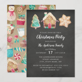 Moderne uitnodiging voor kerstfeestdagen (Voorkant / Achterkant)