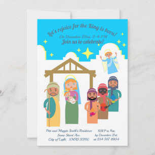 Moderne uitnodiging voor kerstfeestelijke feestdag