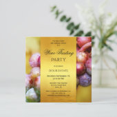 Moderne uitnodiging voor kunstzinnige goudproeven (Staand voorkant)