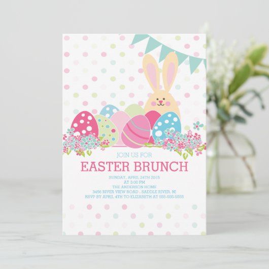 Moderne uitnodiging voor masters Brunch (Staand voorkant)