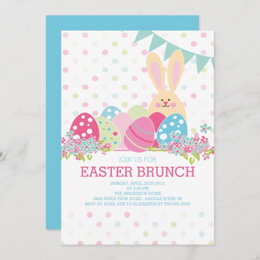 Moderne uitnodiging voor masters Brunch (Voorkant / Achterkant)