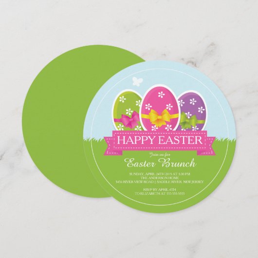 Moderne uitnodiging voor masters Brunch (Voorkant / Achterkant)