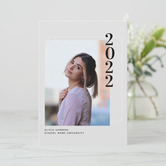 Moderne uitnodiging voor meerdere fotografen (Staand voorkant)