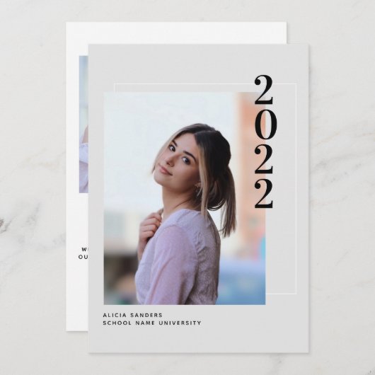 Moderne uitnodiging voor meerdere fotografen (Voorkant / Achterkant)