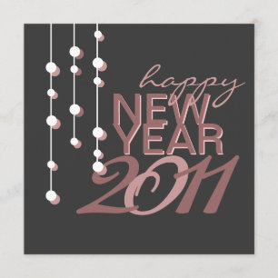 Moderne uitnodiging voor nieuwe jaren