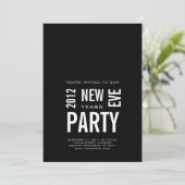 Moderne uitnodiging voor nieuwe jaren (Staand voorkant)