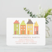 Moderne uitnodiging voor nieuwe thuiswoningen (Staand voorkant)