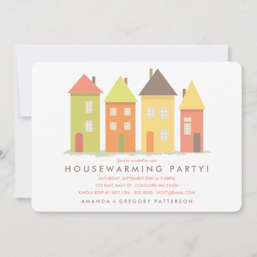 Moderne uitnodiging voor nieuwe thuiswoningen (Voorkant)