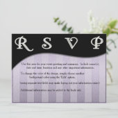 Moderne uitnodiging voor ontwerpgolven en stripes (Staand voorkant)