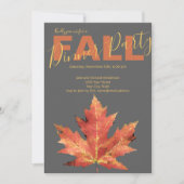 Moderne uitnodiging voor Oranje-Herfst Grijze binn (Voorkant)