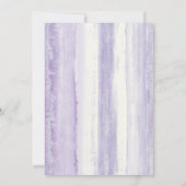 Moderne  uitnodiging voor Paarse bruiloft (Achterkant)