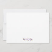 Moderne uitnodiging voor paasfeest (Achterkant)