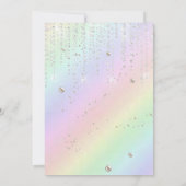 Moderne uitnodiging voor Quinceanera (Achterkant)