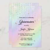 Moderne uitnodiging voor Quinceanera (Voorkant / Achterkant)