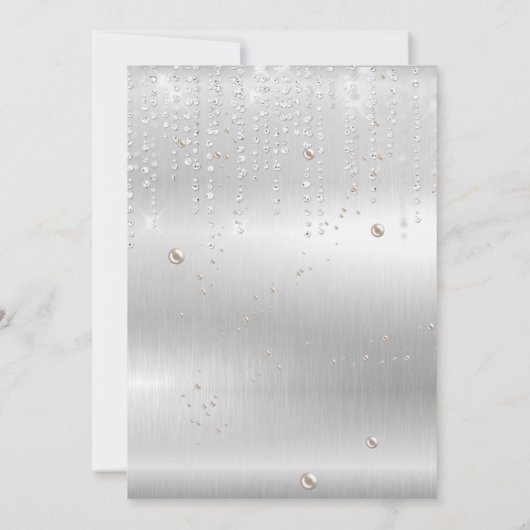 Moderne uitnodiging voor Quinceanera (Achterkant)