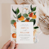 moderne uitnodiging voor sinaasappels van citrusvr