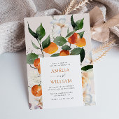 moderne uitnodiging voor sinaasappels van citrusvr