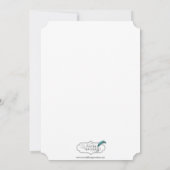 Moderne uitnodiging voor spenen en vorken (Achterkant)