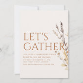 Moderne uitnodiging voor Thanksgiving binnenpartij (Voorkant)