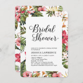 Moderne uitnodiging voor tropische weddenschappen (Voorkant / Achterkant)