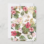 Moderne uitnodiging voor tropische weddenschappen (Achterkant)