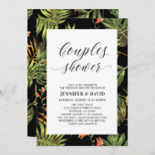 Moderne uitnodiging voor tropische weddenschappen (Voorkant / Achterkant)