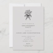 Moderne uitnodiging voor verlovingsfeest (Voorkant)