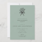 Moderne uitnodiging voor verlovingsfeest (Voorkant)