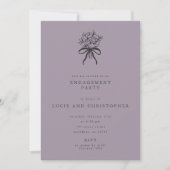 Moderne uitnodiging voor verlovingsfeest (Voorkant)
