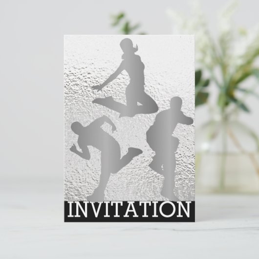 Moderne uitnodiging voor vip vip van de hippe hip (Staand voorkant)