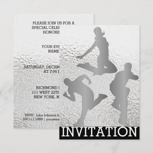 Moderne uitnodiging voor vip vip van de hippe hip (Voorkant / Achterkant)