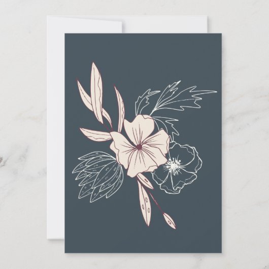 Moderne uitnodiging voor virtuele Baby showers van (Achterkant)