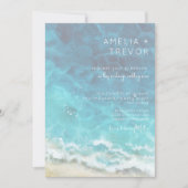 Moderne uitnodiging voor Waterverf-batches en Zee- (Voorkant)