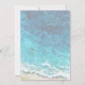 Moderne uitnodiging voor Waterverf-batches en Zee- (Achterkant)