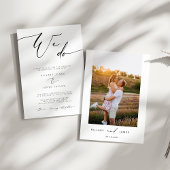 Moderne uitnodiging voor weddenschap met kalligraf