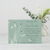 Moderne uitnodiging voor weddenschappen (Staand voorkant)