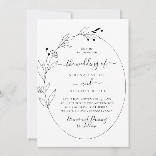 Moderne uitnodiging voor weddenschappen (Voorkant)